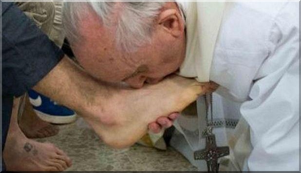 Fusswaschung Papst Franziskus