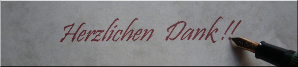 Dankesschriftzug